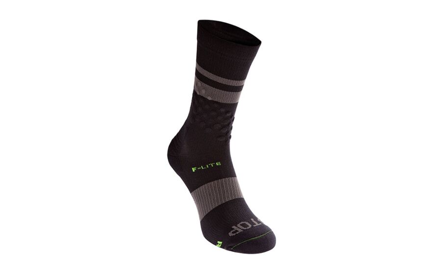 Inov-8 F-lite Crew Men's Running Socks Black/Grey UK 827103WHT